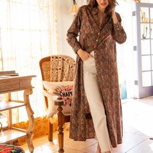 Natural life duster/maxi dress